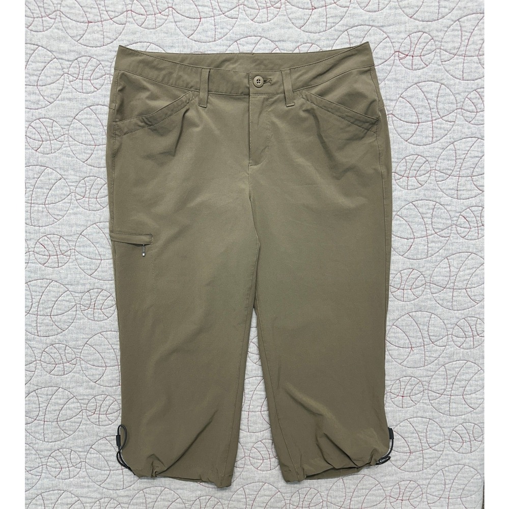 Eddie Bauer Capri Pants Brown Stretch Hiking / Women's 10